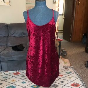 Red Velvet Party Dress